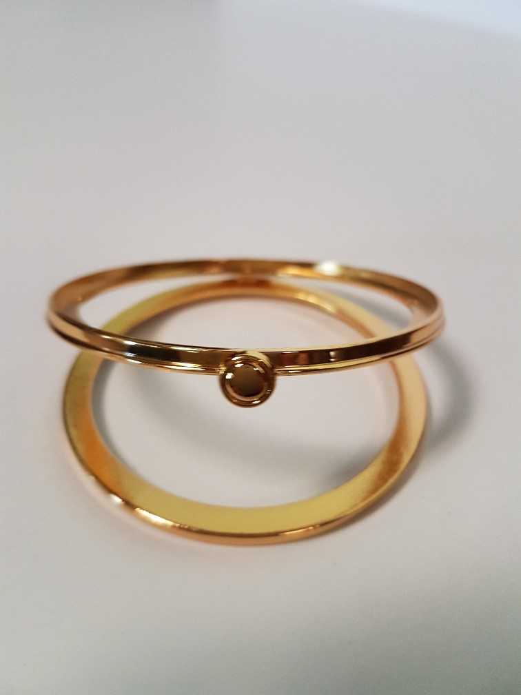 Gold Hinge Ring ROUND CIRCLE