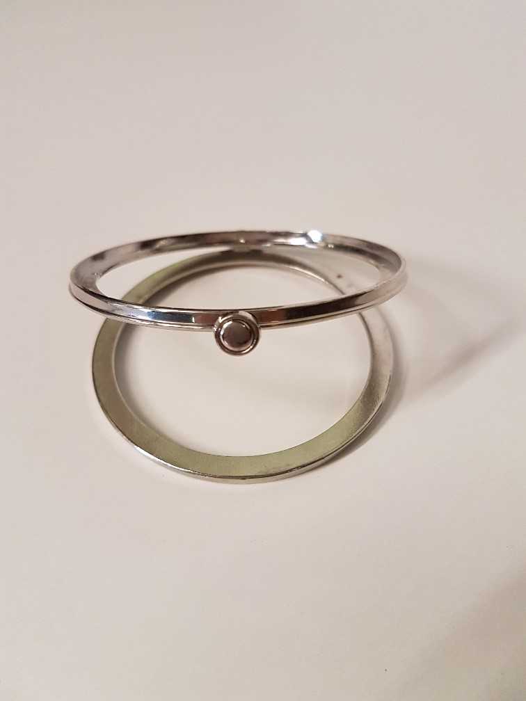 Silver Hinge Ring ROUND CIRCLE